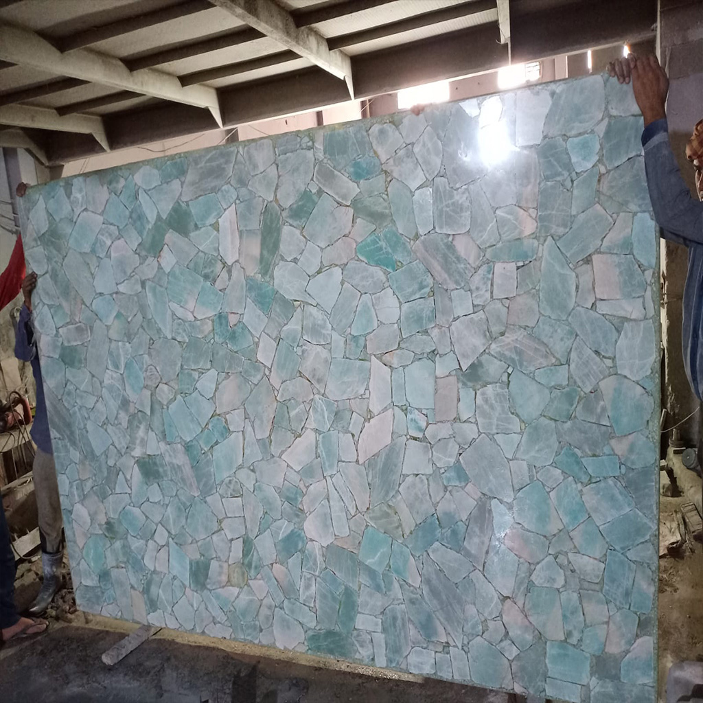Amazonite slab