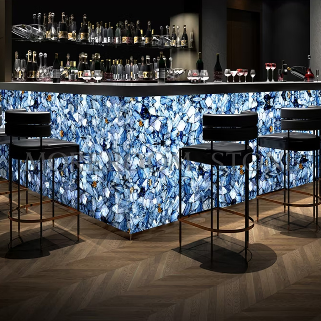 Aventurine bar counter
