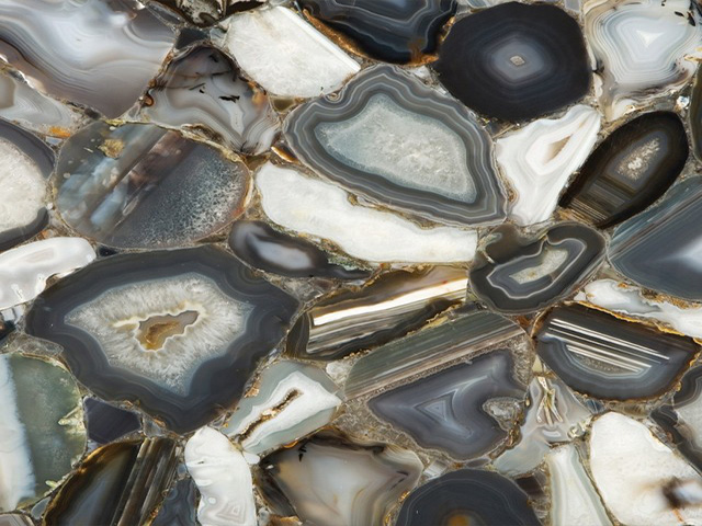 Grey agate stone