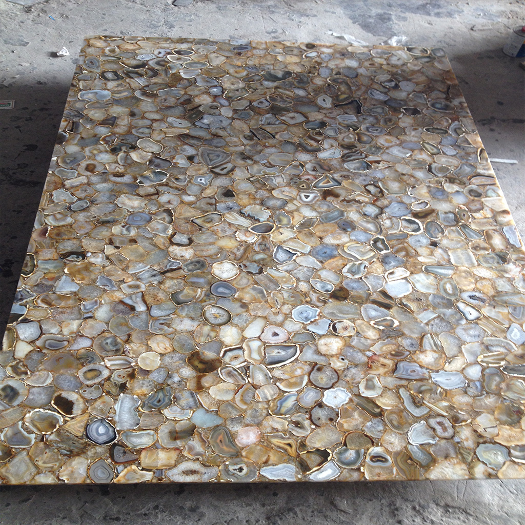 Mix agate slab