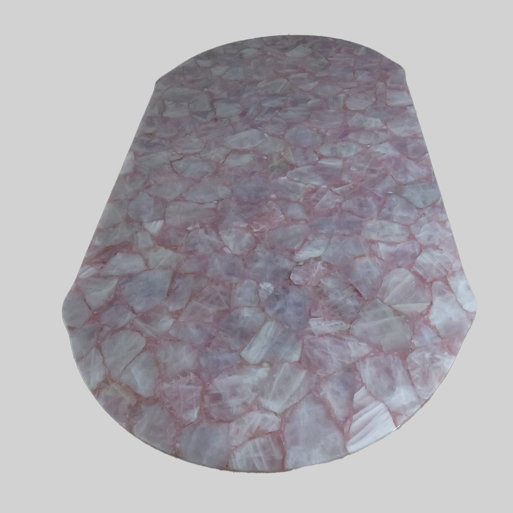 Rose quartz table