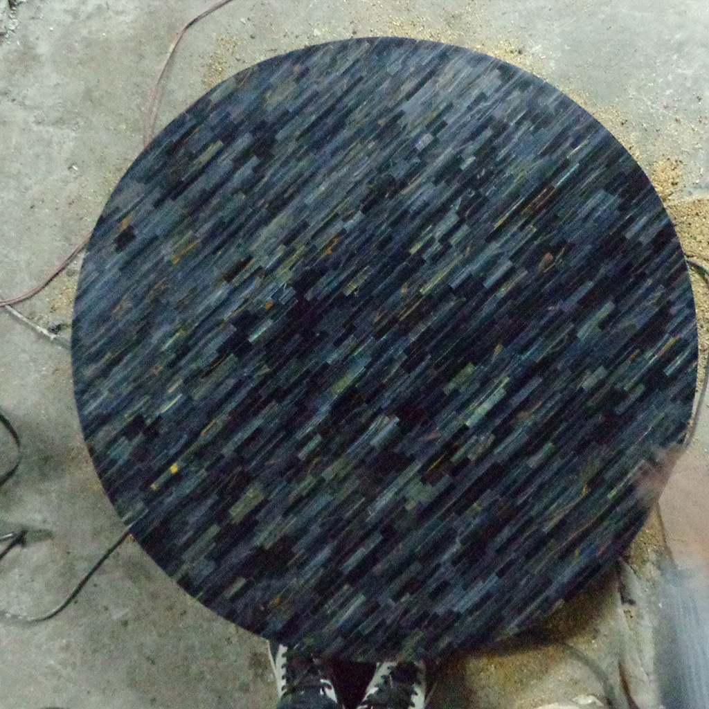 Blue tiger eye side table 2